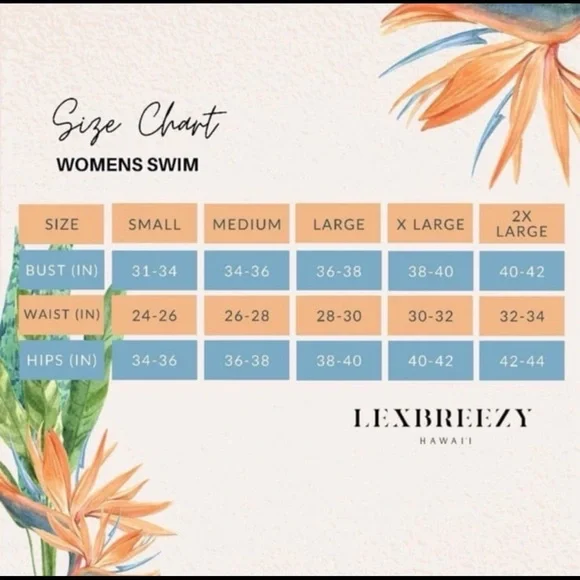 Lexbreezy Hawaii 🌺 Hanalei Reversible One Piece Swimsuit NWT - Picture 5 of 9